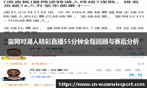 篮网对湖人精彩直播55分钟全程回顾与赛后分析